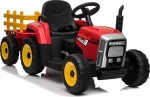 LEAN SPORT Traktor na akumulátor XMX611 s přívěsem červený