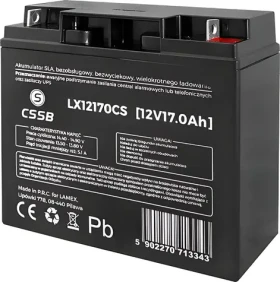 CSSB / Baterie / Gelová / 12V/17Ah / do UPS (LX12170CS)