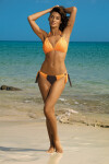 Roxie Seppia-Paperino plavky M-326 Orange with Chocolate (105) Jak na obrázku