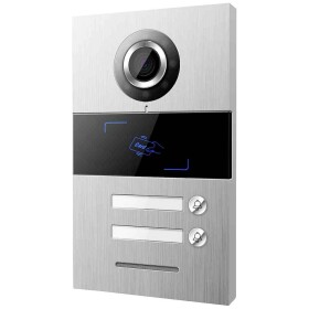 HHG Villa 2 AS domovní video telefon venkovní jednotka, hliník (kartáčovaný), Villa 2 AS