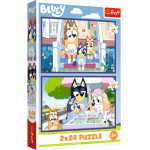 Mamido Puzzle Funny Bluey 2x24 Trefl 34446