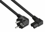 Kabelmeister napájecí kabel Schuko - C15 90° černý / Napájecí kabel / úhlový / 5 m / H07RN-F 3G 1,5 mm2 (SK0151-S050)