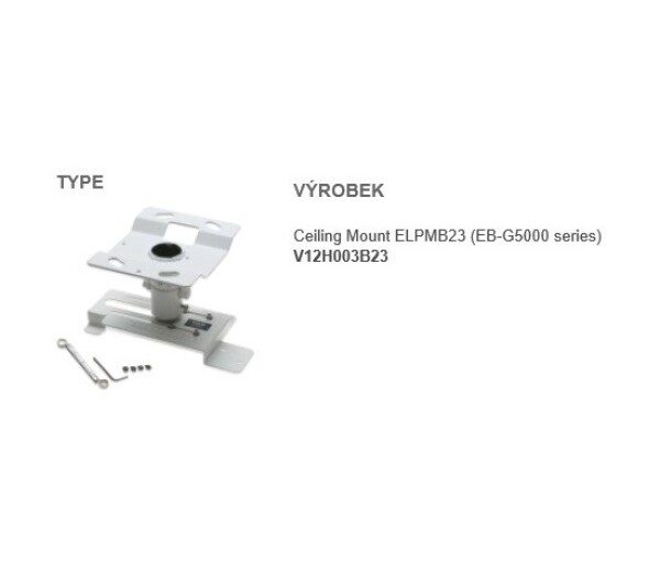 EPSON Ceiling Mount ELPMB23 pro EB-19xx,17xx,8x,8xx,EB-Sx,EB-Xx,EB-Wx Ceiling Kit - stropní držák projektoru EDF_745998