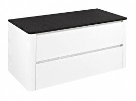 SAPHO - LUCIE umyvadlová skříňka s rockstone deskou 89,5x45x44,5cm, bílá / rare rock LU090-3030-01