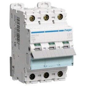 Hager NBN316 NBN316 elektrický jistič 3pólový 16 A 400 V