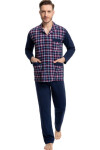 Pánské rozepínací pyžamo model 17430401 - Luna Barva: grafit, Velikost: XL