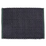 HAY Jutová rohožka Green 50 × 70 cm, modrá barva, textil