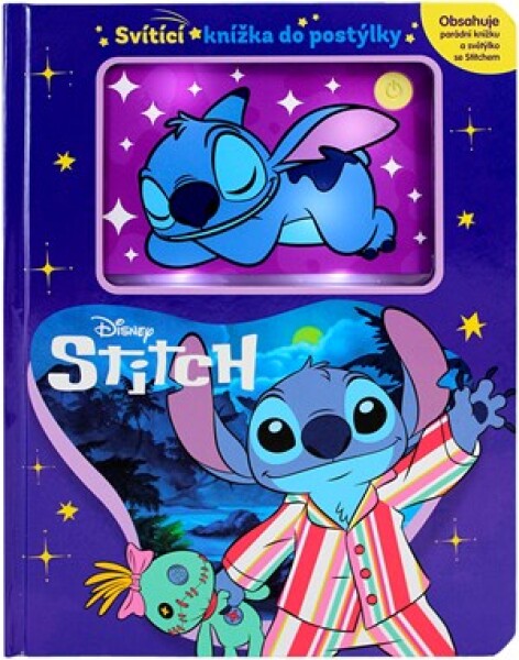 Stitch - Svítící knížka do postýlky
