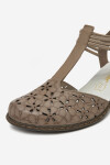 Sandály Rieker 40966-64 Přírodní kůže (useň) - Lícová