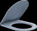 MEXEN - WC sedátko Soft Close slim, duroplast, šedý-niebieski mat 39740069