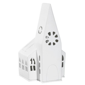 Räder Porcelánový svícen Church 22 cm, bílá barva, porcelán