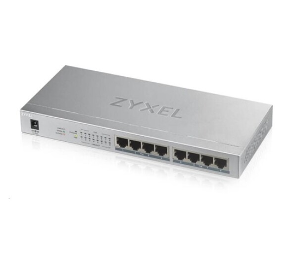 Zyxel GS1008HP 8-port Desktop Gigabit PoE Switch, 8x PoE+ GbE, PoE 60W EDF_311705