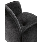 Jídelní židle, černá, hladká látka, DCH-D1330 BK2