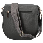 Trendy dámská koženková ledvinko-kabelka Senta, tmavě šedá