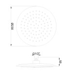 INVENA - Hlavová sprcha TINOS 23 SC-D1-027-C