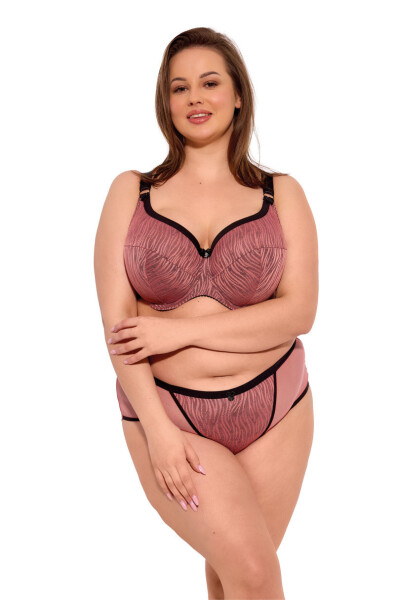 Polovyztužená dámská podprsenka SEMI-SOFT LISE MAXI ART. 1259 meruňkově černá 90G