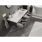 MEXEN/S - Orio koupelnová skříňka 120 cm s umyvadlem Otis, 1 šuplík, grafit mat/bílá mat 91A10-12023-1-BF66-W18M01