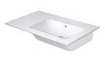 DURAVIT - ME by Starck Asymetrické umyvadlo 83x49 cm, s WonderGliss, bílá 23468300601