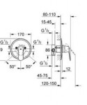 GROHE - Eurosmart Cosmopolitan Sprchová baterie pod omítku, chrom 32880000