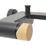 Vanová baterie SAT Fusion bez sprchového setu 150 mm páka světlé dřevo SATBSFU222DSC SATBSFU222DSC