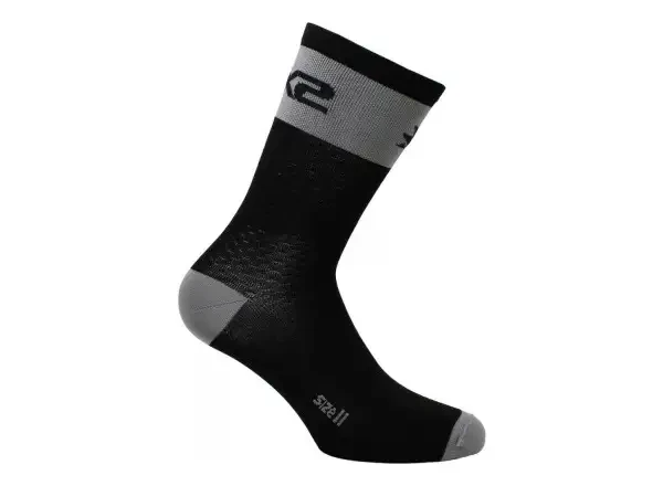 SIXS Short Logo MTB ponožky černá/šedá vel.