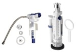 KERASAN - Splachovací souprava s DUAL tlačítkem, boční napouštění 3/8", chrom 752101