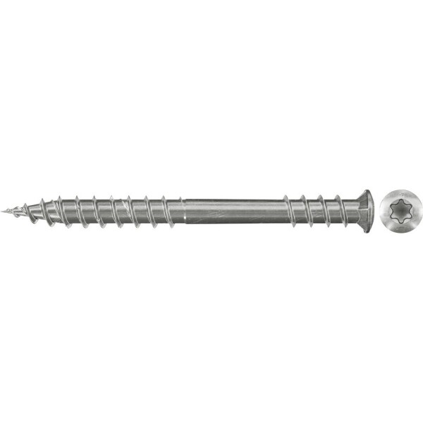Fischer 660618 terasové šrouby 5.5 mm 80 mm ITX nerezová ocel 200 ks