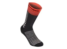 Alpinestars Drop 19 ponožky Black/Bright Red vel. M (40 - 43)