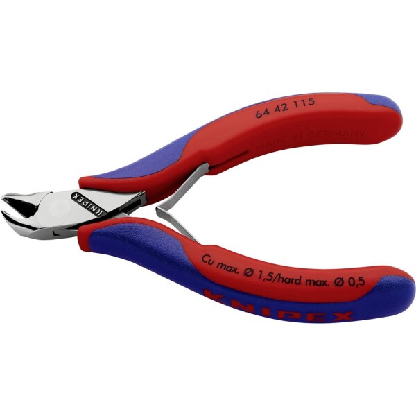 Knipex Knipex-Werk 64 42 115 SB pro elektroniku a jemnou mechaniku čelní štípací kleště s fazetou 115 mm