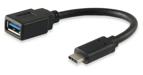 Equip černá / Adaptér / USB-C - USB-A OTG / 5 Gbps / 0,15 m (133455)