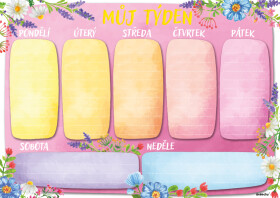 Týdenní plánovač A4 - Barevný