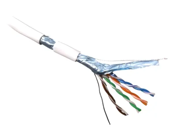 DATACOM FTP drát CAT5E 305m bílý / Síťový kabel / PVC, Eca / Drát / Box (12001)