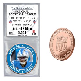 Mince Detroit Lions NFL Collectors Coins Series 1 Amon-Ra St. Brown