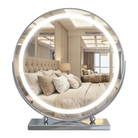 REA - Zrcadlo LED MAKE-UP Chrome 50 cm HOM-10910