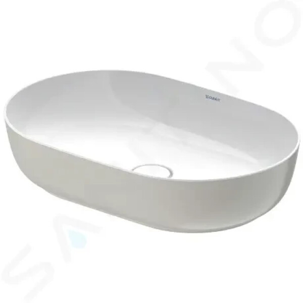 DURAVIT - Luv Umyvadlo na desku, 600x400 mm, bez přepadu, WonderGliss, bílá/matná šedá 03796023001