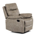 TV a relaxační křeslo s manuálním ovládáním, potah lanýžová látka v dekoru vintage