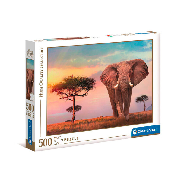 Clementoni Puzzle - Africký západ slunce, 500 dílků - Rossi