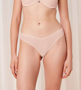 Dámská tanga Harmony Spotlight High Leg Brazilian FIG PINK růžové 00VV TRIUMPH PINK