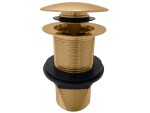 RAV Slezák - Výpusť umyvadlová CLICK-CLACK 5/4'' bez přepadu, Zlatá - kartáčovaná MD0798ZK MD0798ZK