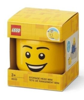 LEGO úložná hlava (mini) - šťastná dívka