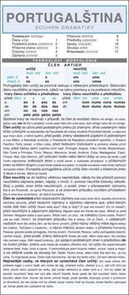 PORTUGALŠTINA souhrn gramatiky - Jaroslava Jindrová