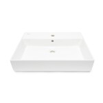 Umyvadlo SAT Infinitio 60,5x46,5 cm otvor pro baterii uprostřed SATINF6046 SATINF6046