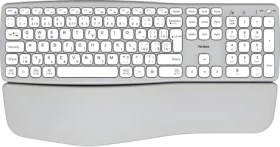 YENKEE YKB 2100 CSGY WL SWIFT šedá / Bezdrátová klávesnice / Ergonomická / 2.4 GHz + Bluetooth 5.0 / USB-C (45025598)
