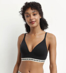 Dámská vyztužená podprsenka bez kostic DIM ICONS PADDED TRIANGLE BRA - DIM - černá 80 A