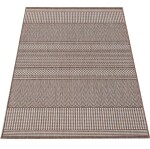 DumDekorace PATIO 12 , hnědý venkovní koberec na terasu s jemným vzorem Šířka: 80 cm | Délka: 150 cm