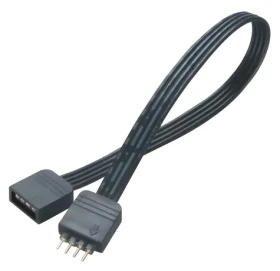 AKASA prodlužovací kabel pro LED pásky černý / Kabel / RGB 4pin / 50 cm (AK-CBLD01-50BK)
