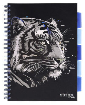 Spirálový blok A4, 100l, 80g, linkovaný - Tygr