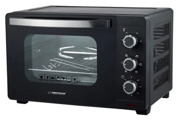 Esperanza EKO006N černá / Elektrická mini trouba / konvekce / rožeň / 1600 W / 25 l / časovač (EKO006N)