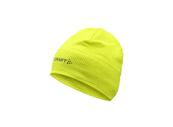 CRAFT Lumen Fleece 2 čepice žlutá vel. S-M