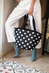Nákupní taška přes rameno Reisenthel Shopper M Dots white